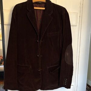 L.L. Bean Vintage Corduroy Plaid Lined Jacket